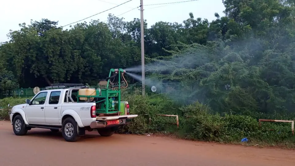 Campagne de pulvérisation d'anti-moustiques à Ouagadougou