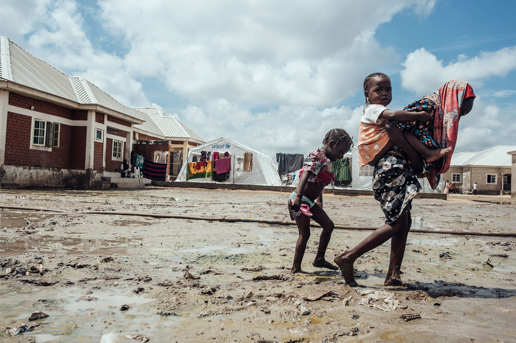 Enfants déplacés au Nigéria en raison des violences