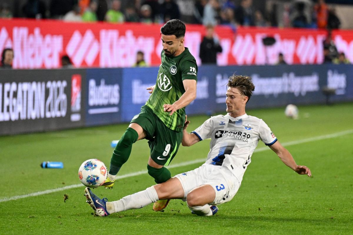 Wolfsburg tenu en échec par Paderborn lors du barrage aller pour le maintien