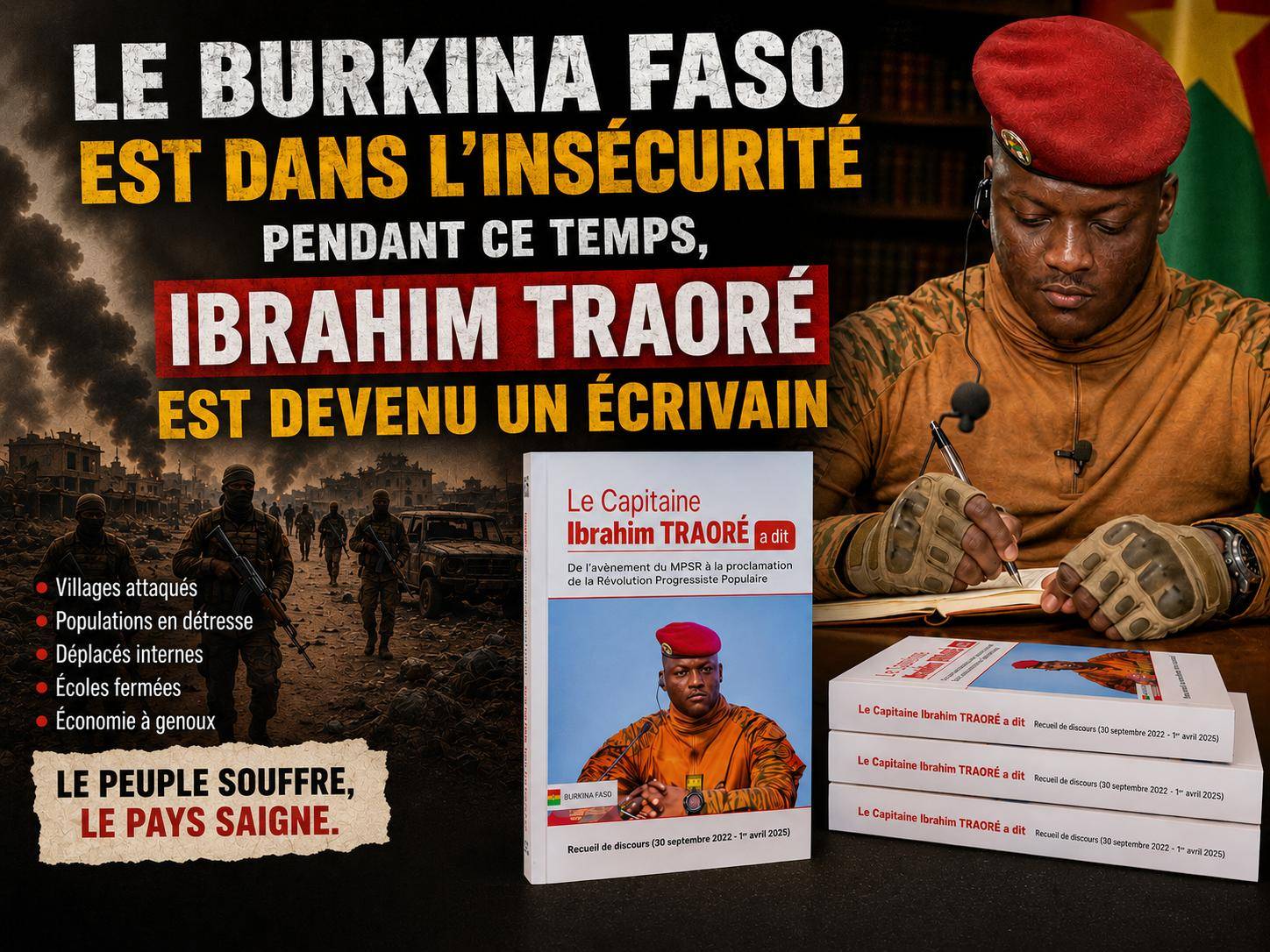 Priorités contestées au Burkina Faso : le décalage entre communication et réalités du front