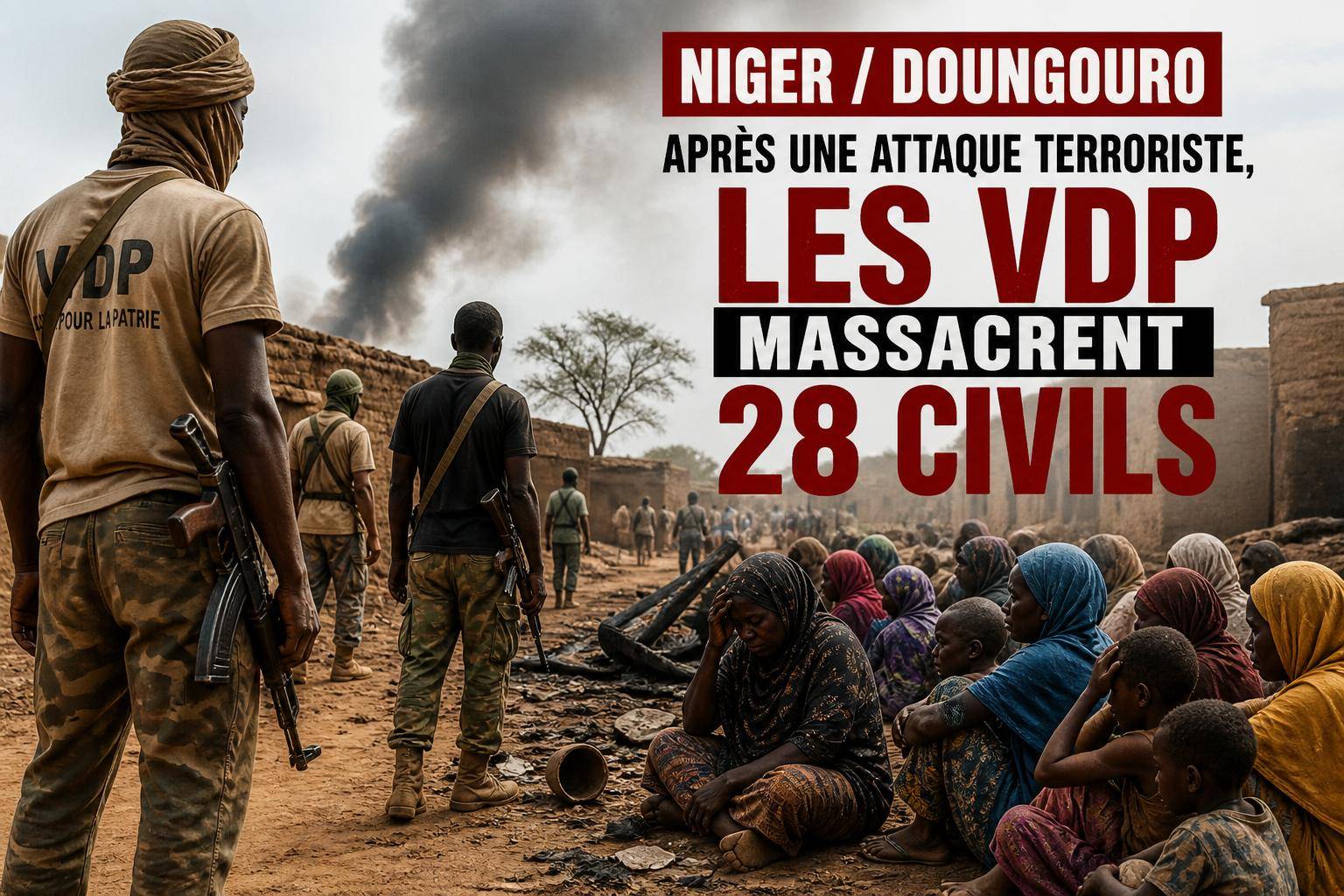 Niger : la junte face à ses milices après un massacre à Doungouro