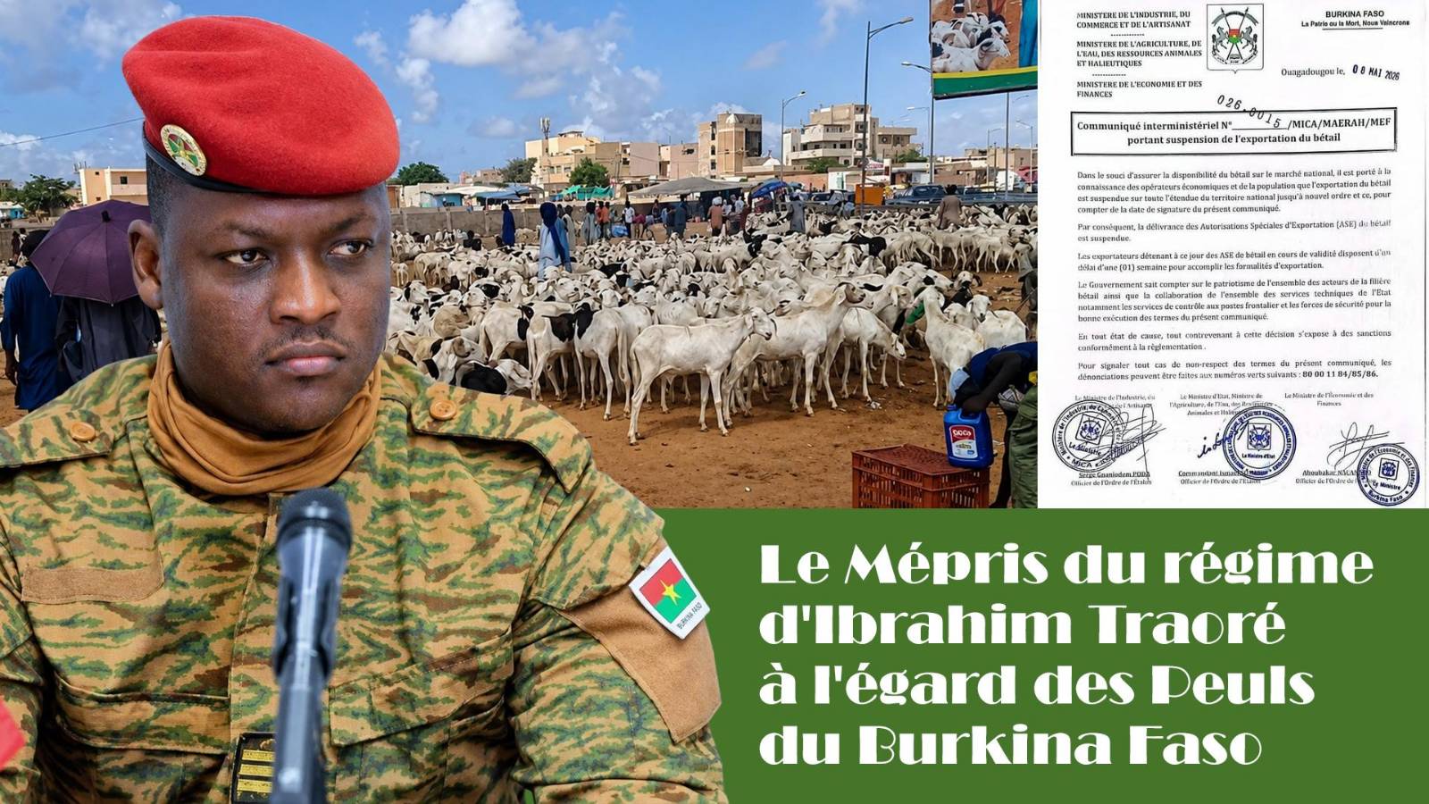 Burkina Faso : violences et mesures économiques contre les Peuls sous Ibrahim Traoré