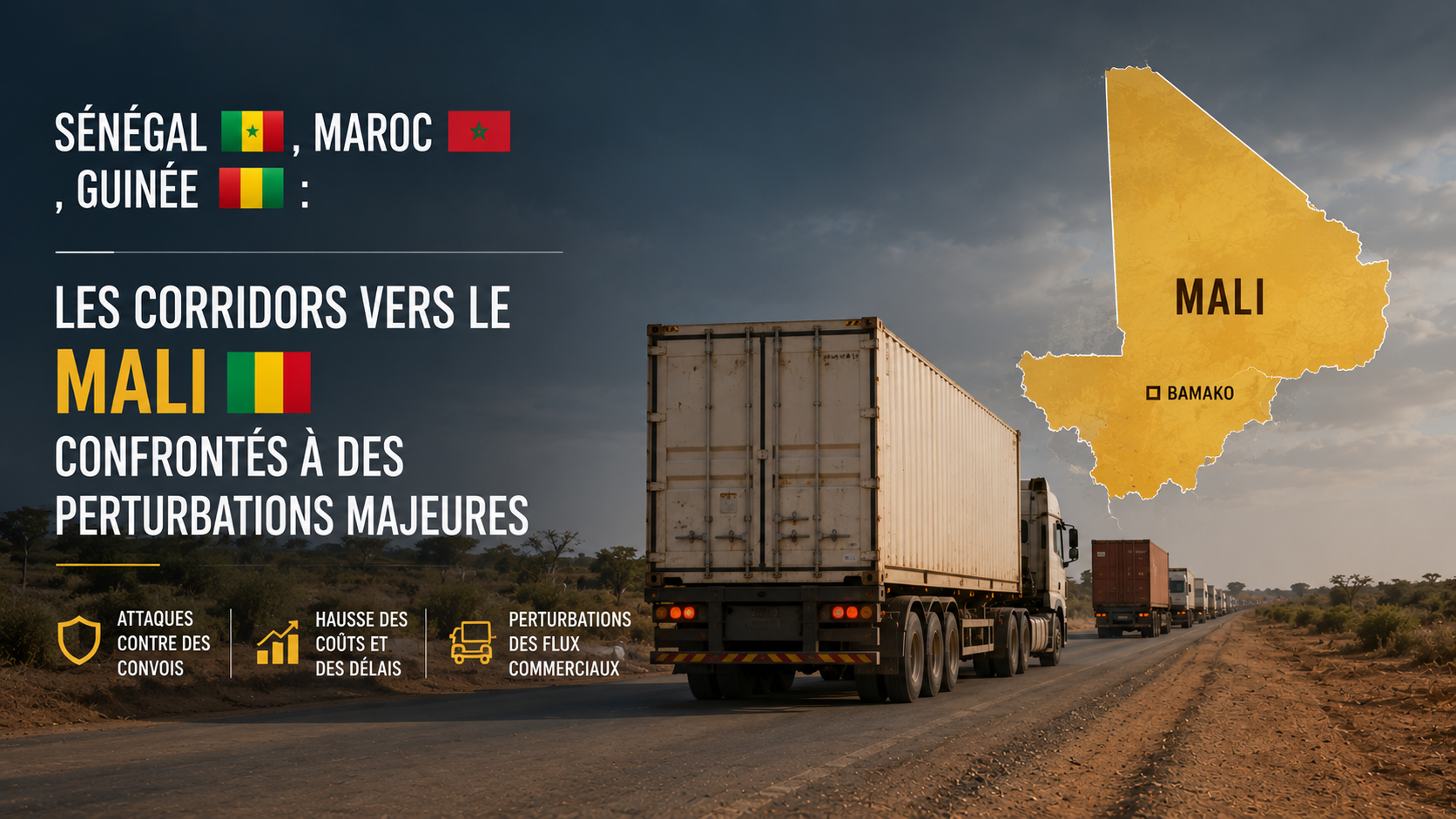 Corridors vers le Mali : Sénégal, Maroc et Guinée sous tension