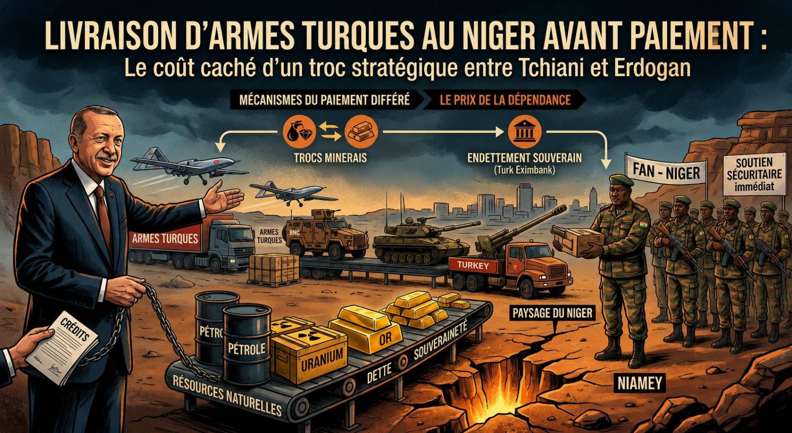 La stratégie controversée du Niger face aux livraisons d&rsquo;armes turques
