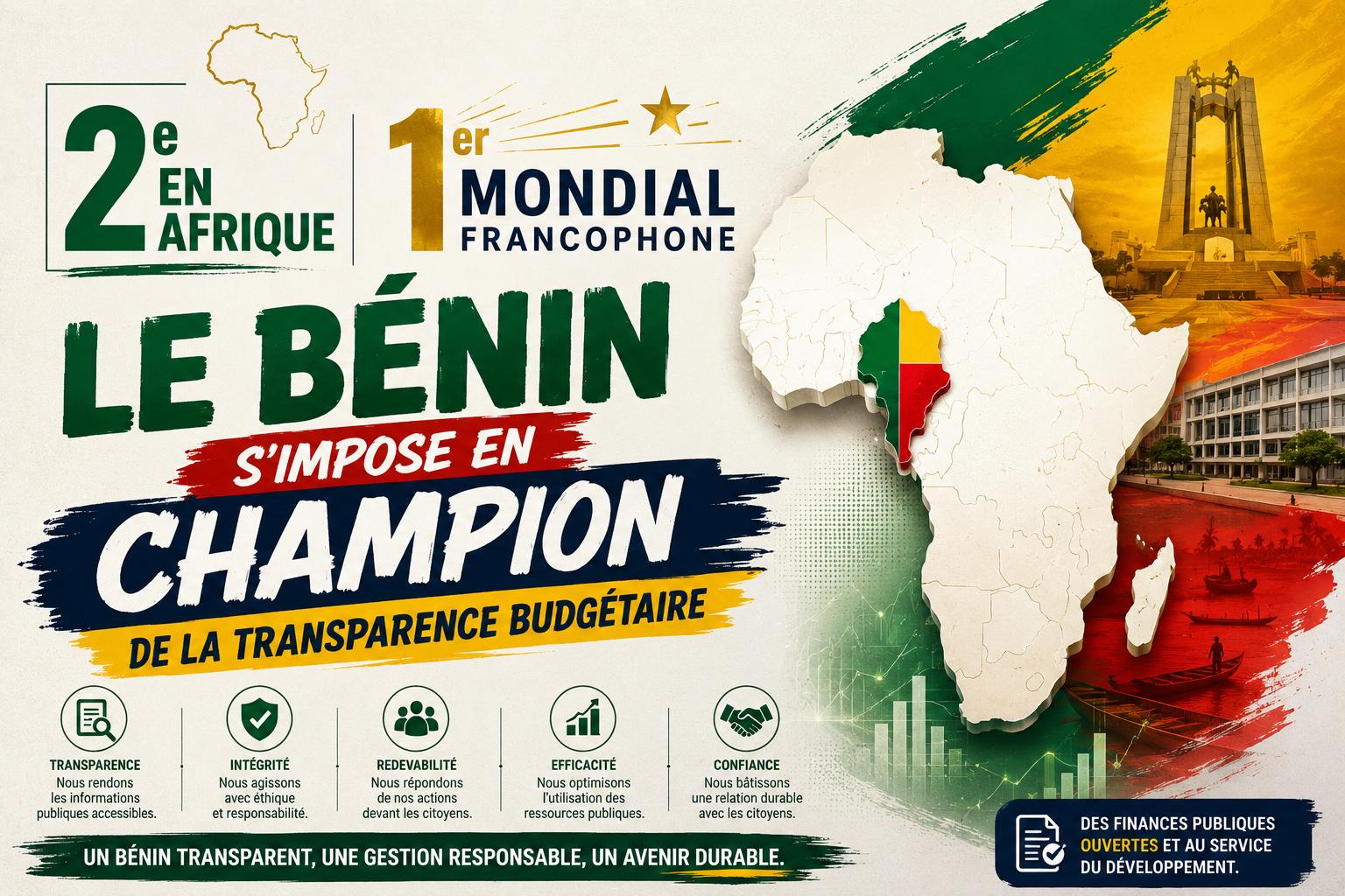 Le Bénin, champion de la transparence budgétaire en Afrique francophone