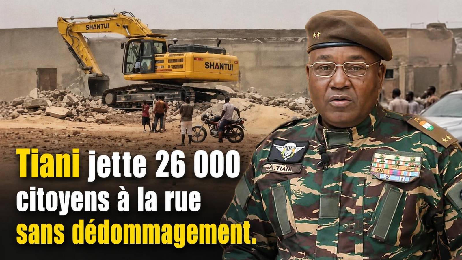 Crise humanitaire à Niamey : l&rsquo;expulsion de 26 000 citoyens sans mesures de relogement