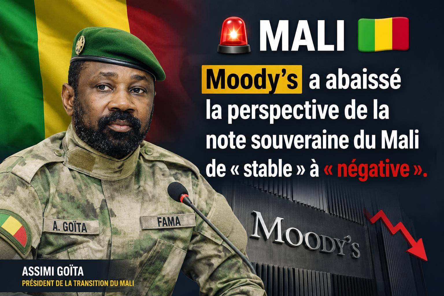 L&rsquo;économie du Mali sous pression : entre défis sécuritaires et tensions financières