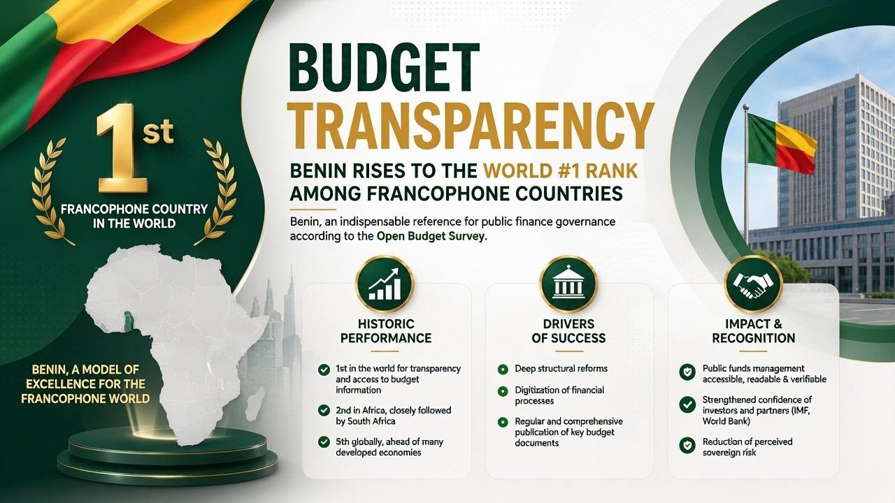 Bénin : leader mondial de la transparence budgétaire parmi les pays francophones