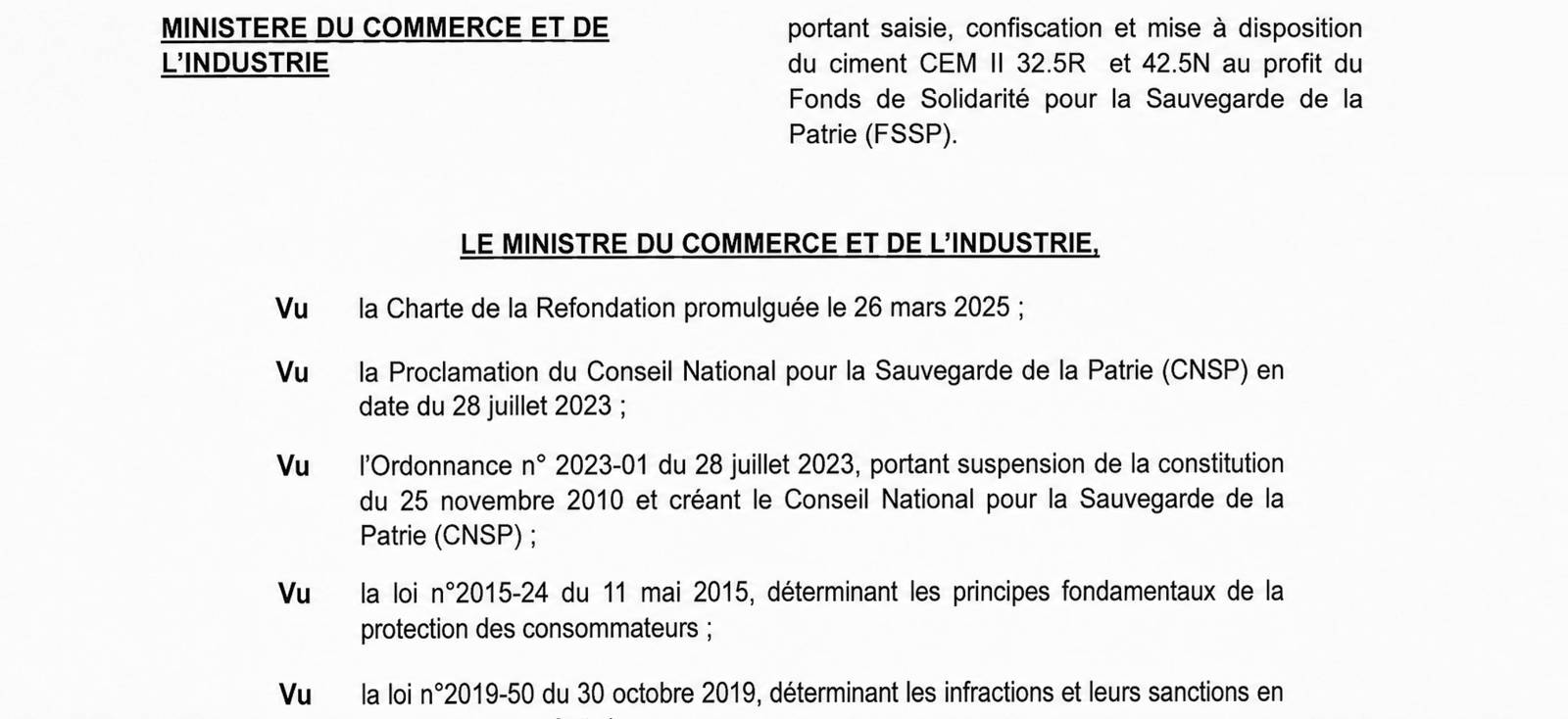Niger : le plafonnement des prix du ciment, une mesure de crise aux effets limités
