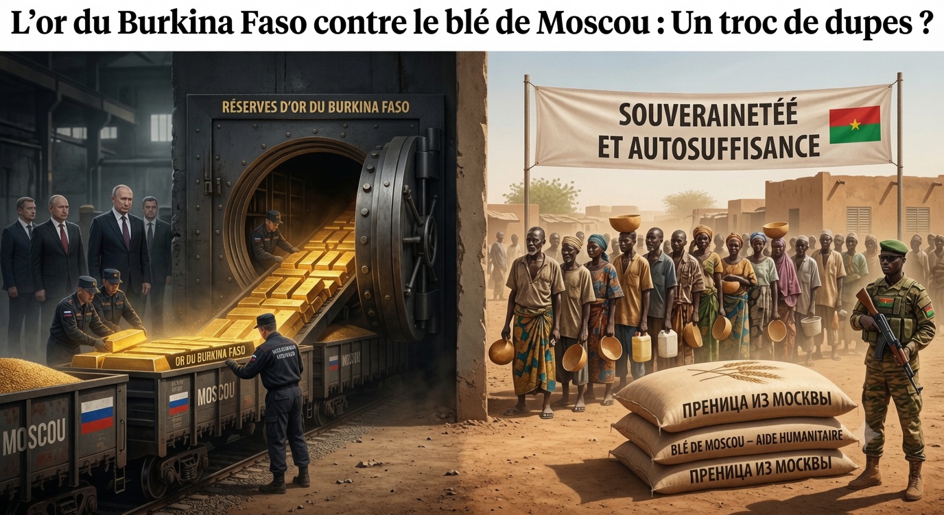 Or du Burkina Faso : Moscou exige du blé en échange de la souveraineté