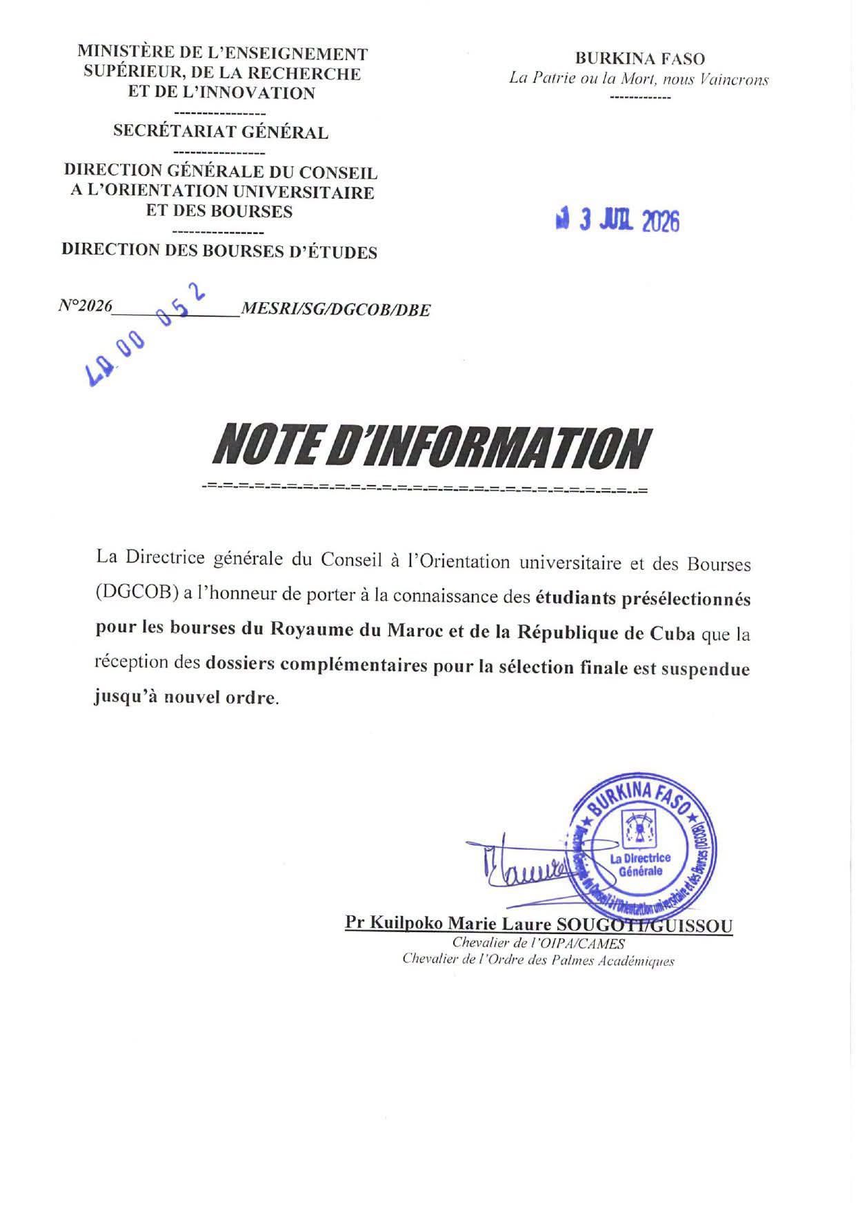 Burkina Faso : fin des bourses pour le Maroc, un coup dur pour l&rsquo;avenir de la jeunesse