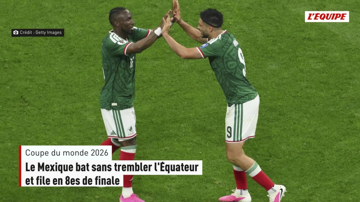 Le Mexique se qualifie avec brio pour les huitièmes de finale face à l&rsquo;Équateur