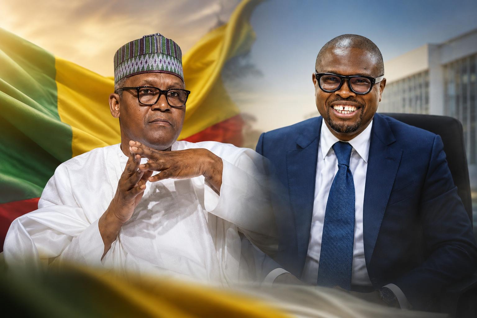 Audience historique entre le président béninois Romuald Wadagni et Aliko Dangote à Cotonou