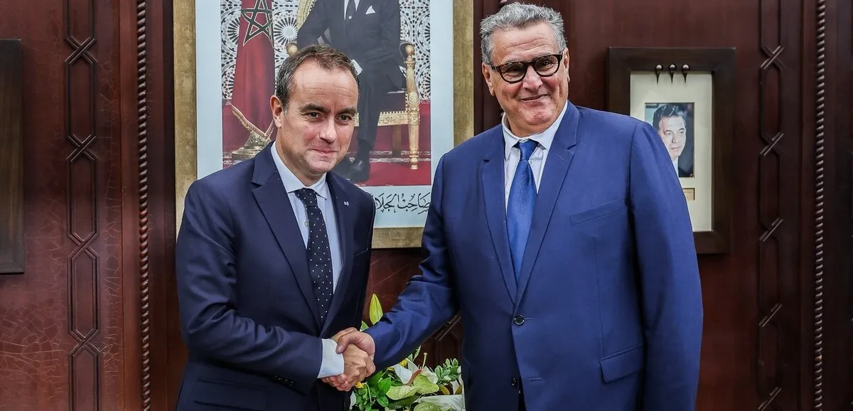 Sébastien Lecornu et Aziz Akhannouch signent des accords à Rabat