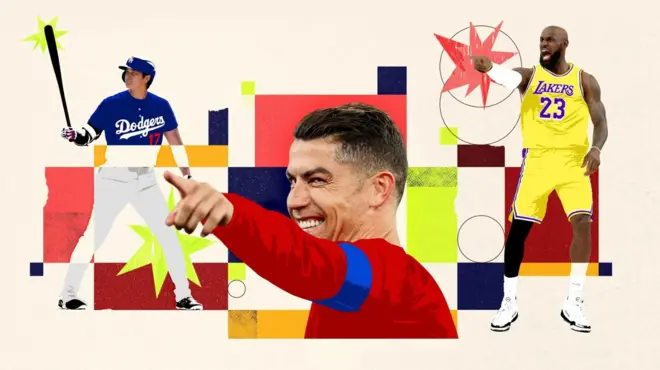 Image composite de sportifs