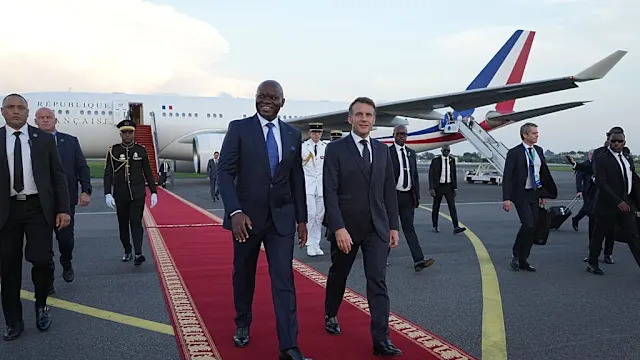 Brice Oligui Nguema lors d'un déplacement officiel