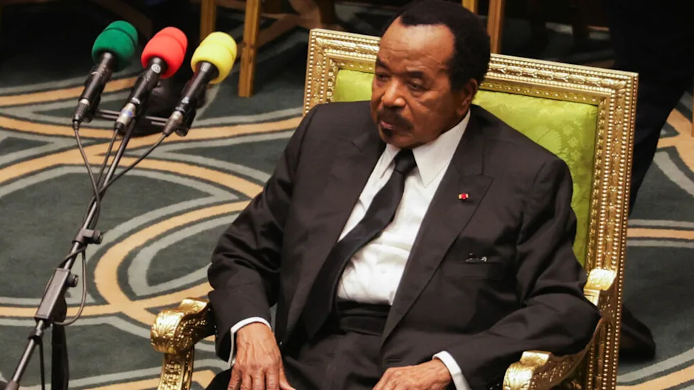 Le président du Cameroun Paul Biya lors d'un événement officiel