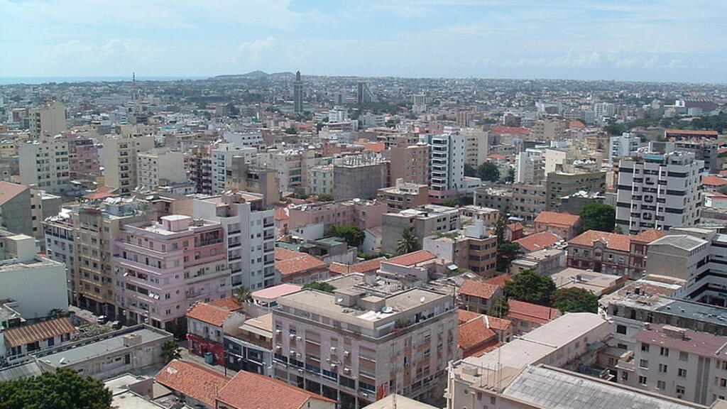 Vue du quartier du Plateau, centre financier majeur de Dakar, capitale du Sénégal