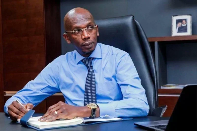 Lansana Gagny Sakho lors d'une intervention télévisée