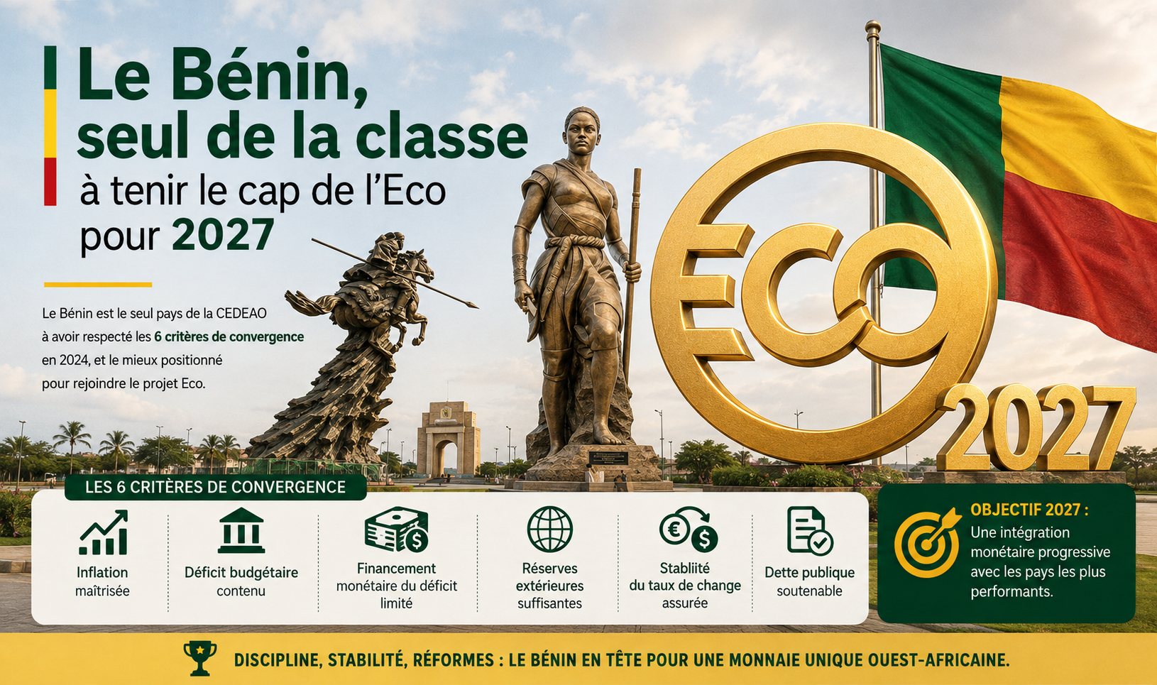 Le Bénin en tête de la course vers l&rsquo;eco