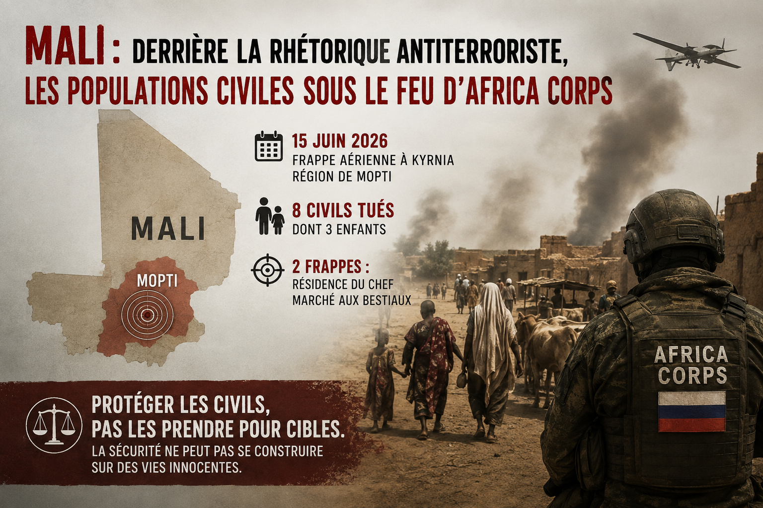 Mali : les populations civiles victimes de la stratégie antiterroriste controversée d&rsquo;Africa corps