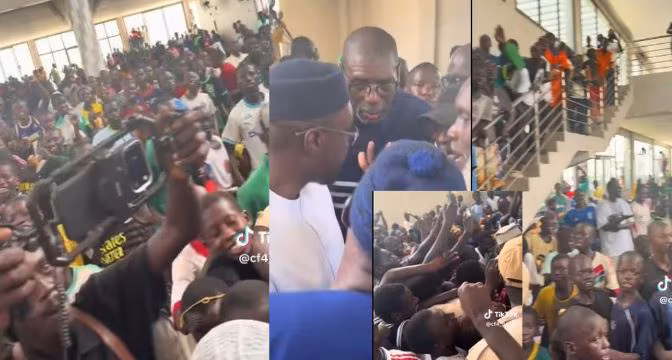 Sonko à Louga : une foule enthousiaste bloque son déplacement à Koki Sonko à Louga : une foule enthousiaste bloque son déplacement à Koki