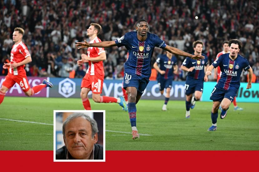 Michel Platini lors d'une interview