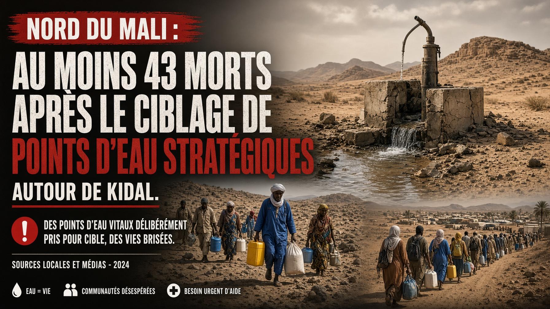 Kidal : le jour où l&rsquo;eau a été coupée, 43 morts et un nord du Mali à genoux