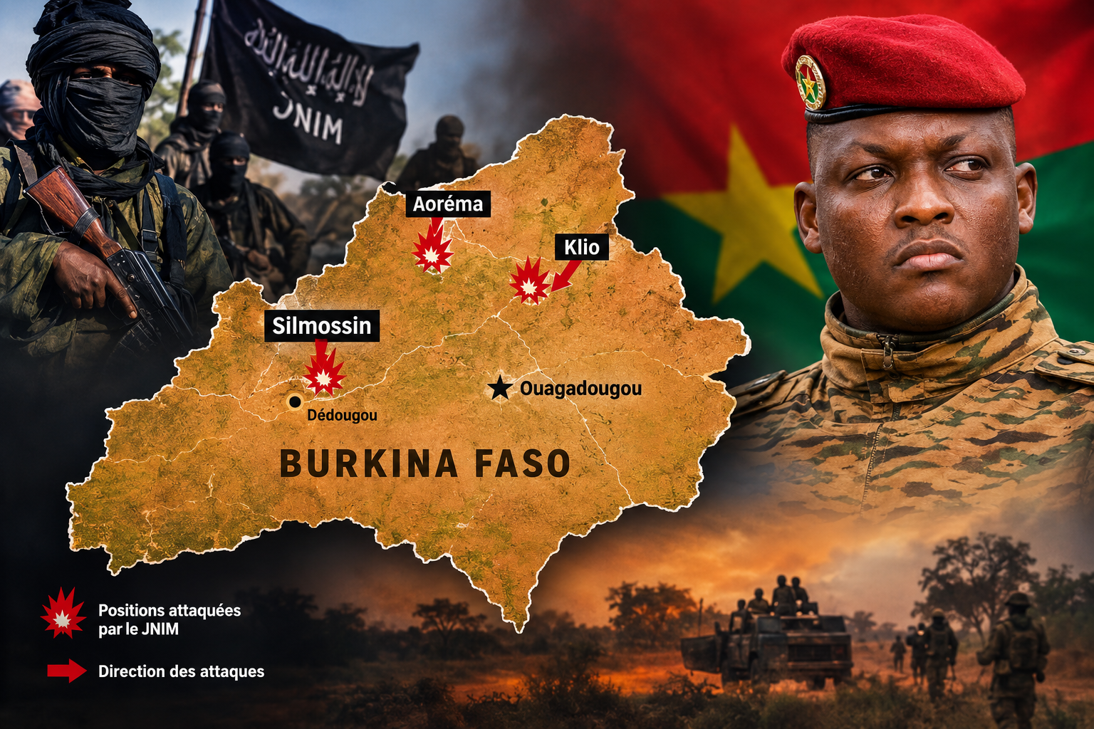 Silmossin : comment les attaques du JNIM remodèlent la sécurité et l’économie du Burkina Faso