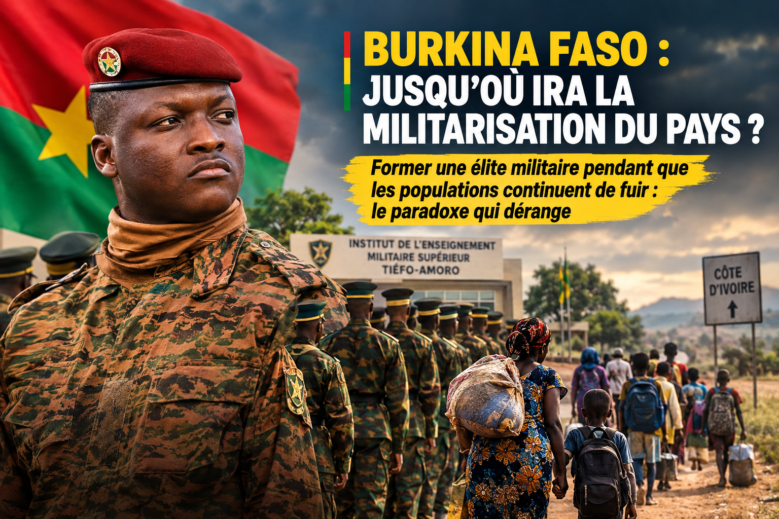 Burkina Faso : la militarisation face à l&rsquo;exode massif des citoyens