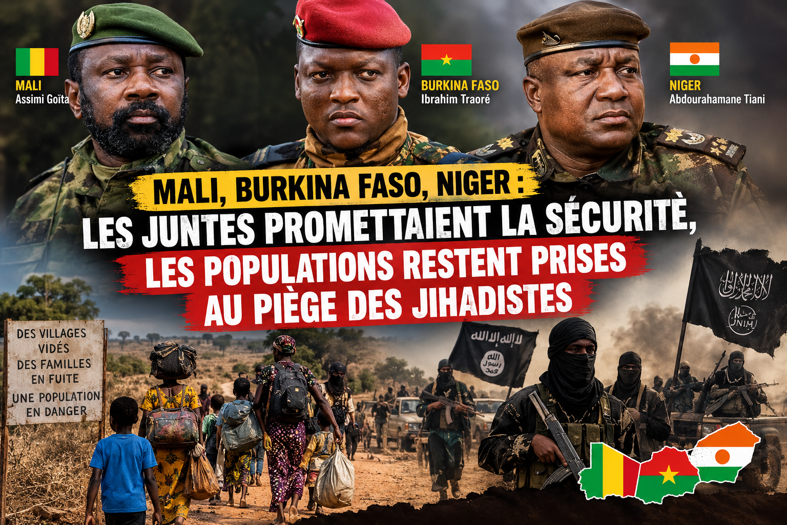 Sahel : quand les guerres jihadistes forcent les juntes à un tournant sécuritaire
